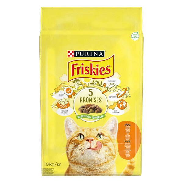 Friskies Сухий корм (курка та овочі)