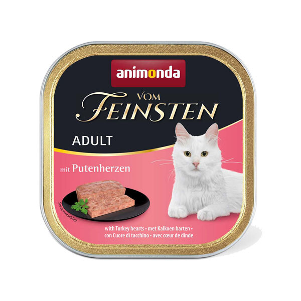 Animonda Vom Feinsten вологий корм для котів з індичими серцями