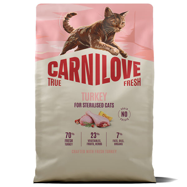 Сухий корм для стерилізованих котів Carnilove True Fresh Turkey Sterilised (Індичка)