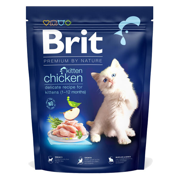 Brit Premium by Nature Kitten Chicken Сухий корм для кошенят (курка)