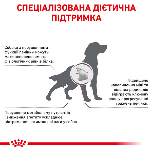Royal Canin Hepatic Сухий дієтичний корм для собак із захворюванням печінки — додаткове фото 1