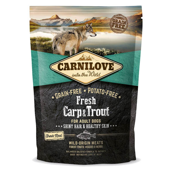 Carnilove Сухий корм для дорослих собак усіх порід (короп і форель)