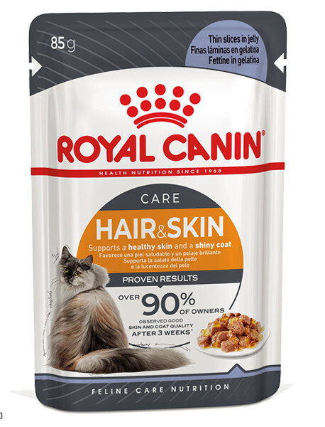 Royal Canin Hair & Skin Care in jelly Вологий корм для підтримки здоров'я шкіри та блиску шерсті