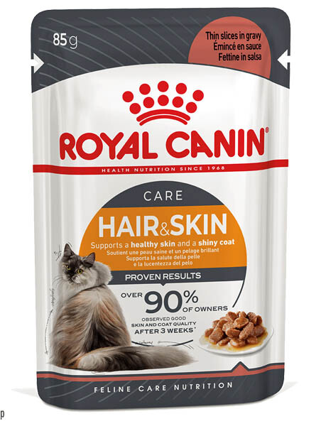 Royal Canin Hair & Skin Care in gravy Вологий корм для підтримки здоров'я шкіри та блиску шерсті