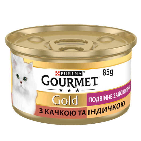 Gourmet GOLD Вологий корм (качка та індичка)