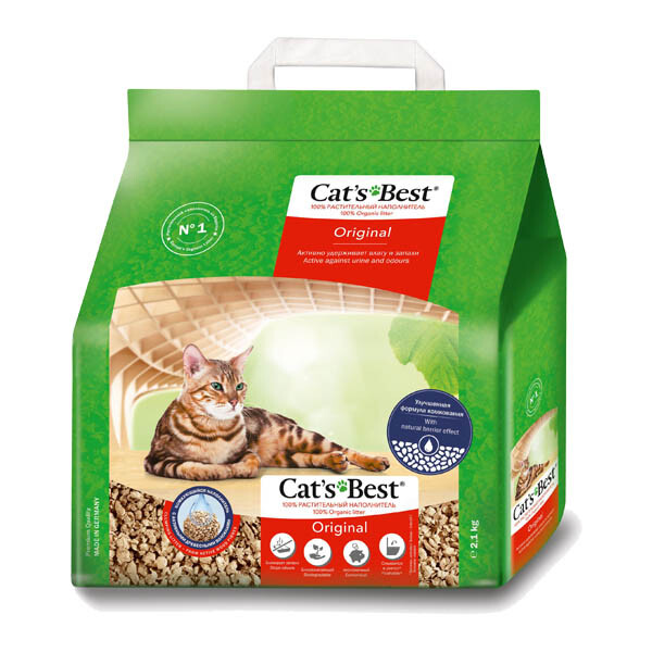 Наповнювач Cat's Best Original для котячого туалету (деревний)
