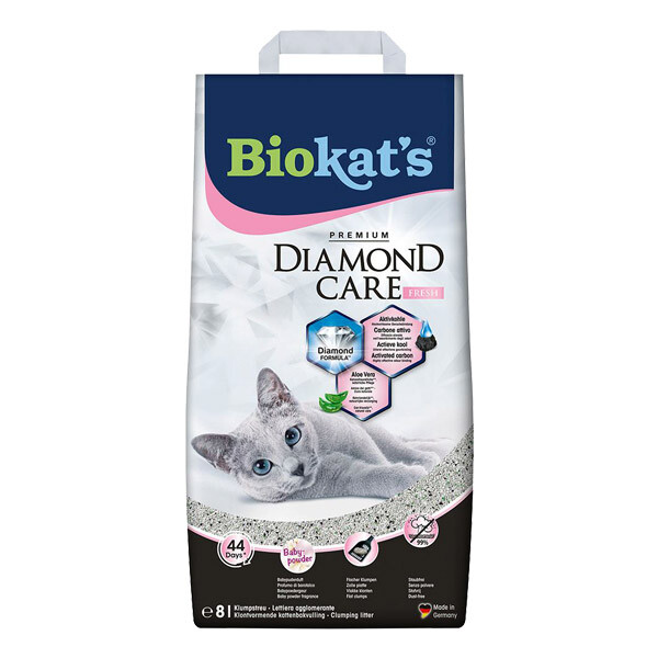 Biokats Diamond Fresh бентонітовий наповнювач для котячого туалету
