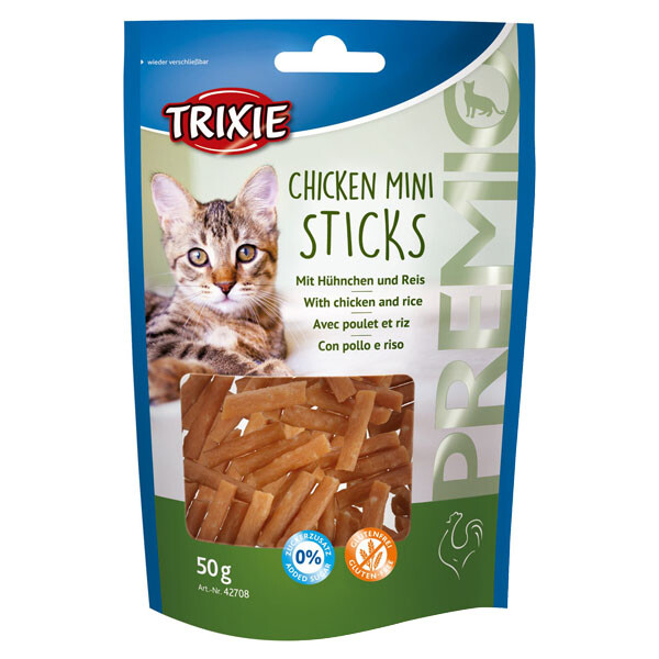 Trixie Premio мініпалички для котів з куркою та рисом 