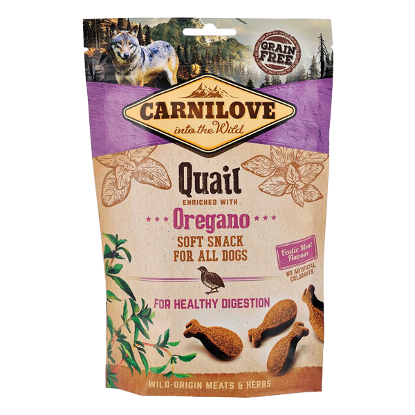 Carnilove Snack ласощі для собак з перепілкою та орегано