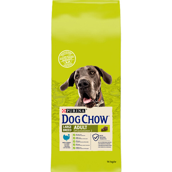 Сухий корм Dog Chow для собак великих порід (індичка)