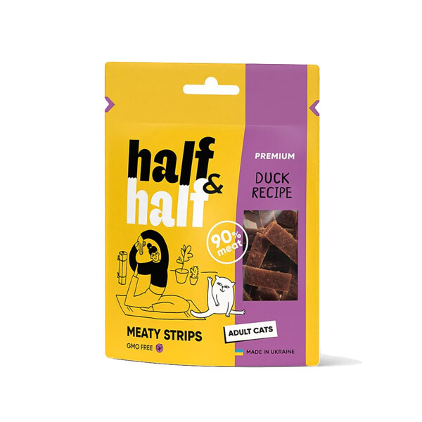 Half&Half ласощі для котів з качкою