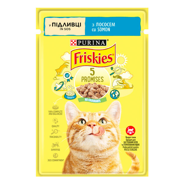 Friskies Вологий корм (лосось)