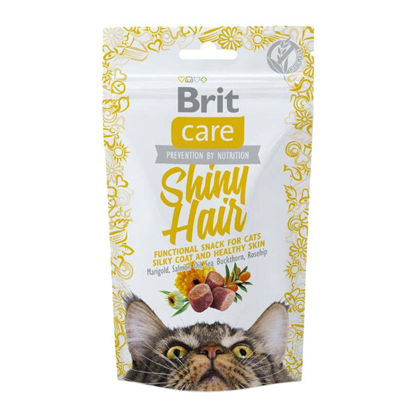 Brit Care ласощі для краси шкіри і шерсті у котів з лососем