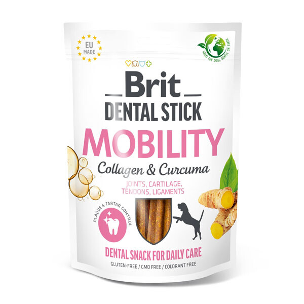 Brit Care Stick Mobility ласощі для здоров'я суглобів у собак (колаген і куркума)