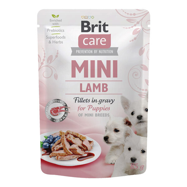 Вологий корм Brit Care Mini для цуценят (ягня)
