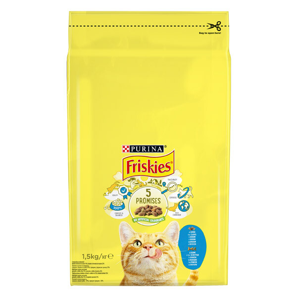 Friskies Сухий корм (лосось та овочі)