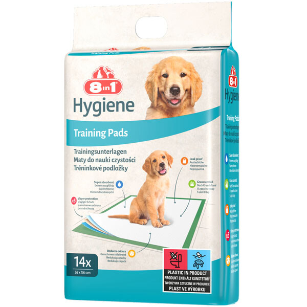 8in1 гігієнічні пелюшки для собак 56x56