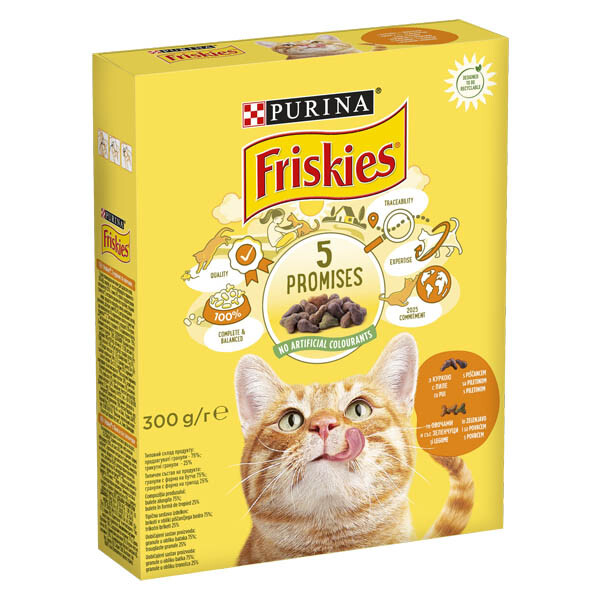 Friskies Сухий корм (курка та овочі)