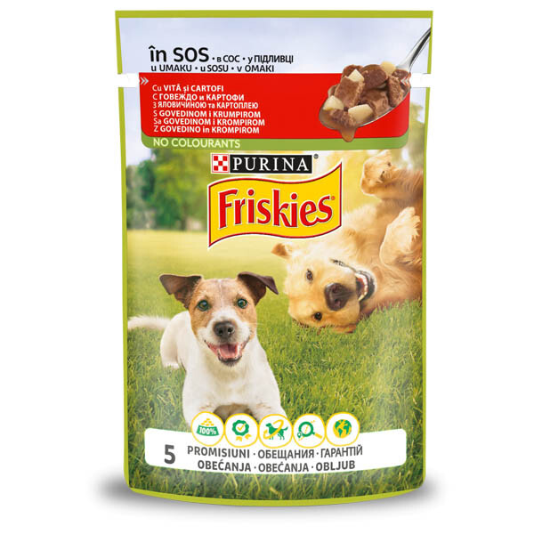 Friskies Вологий корм для дорослих собак (яловичина та картопля)