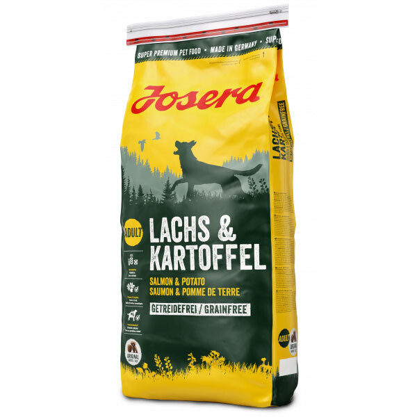 Сухий беззерновий корм Josera Lachs&Kartoffel для дорослих собак (лосось та картопля)