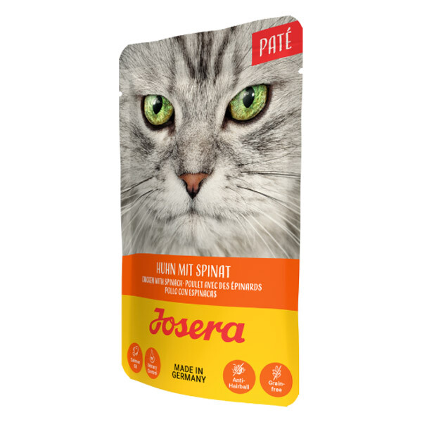 Вологий беззерновий корм Josera Pate паштет з куркою та шпинатом