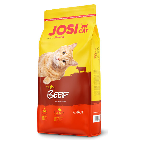 Сухий корм JosiCat Tasty Beef для дорослих котів (яловичина)