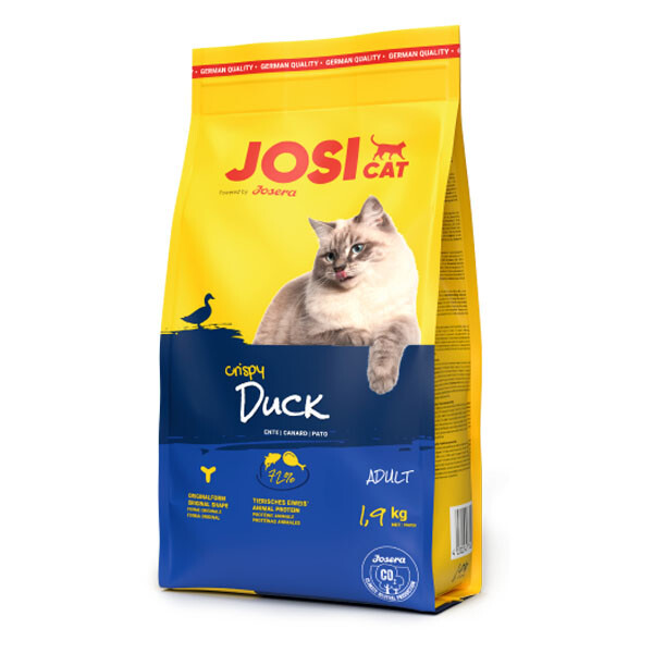 Сухий корм JosiCat Crispy Duck для дорослих котів (качка)