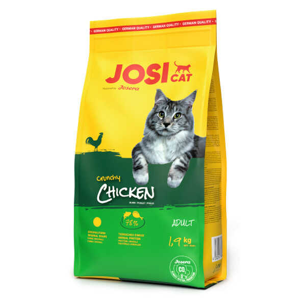 Сухий корм JosiCat Crunchy Chicken для дорослих котів 
