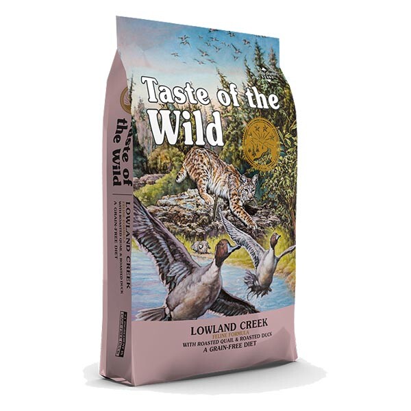 Taste of the Wild Lowland Creek сухий беззерновий корм для котів та кошенят з перепілкою та качкою