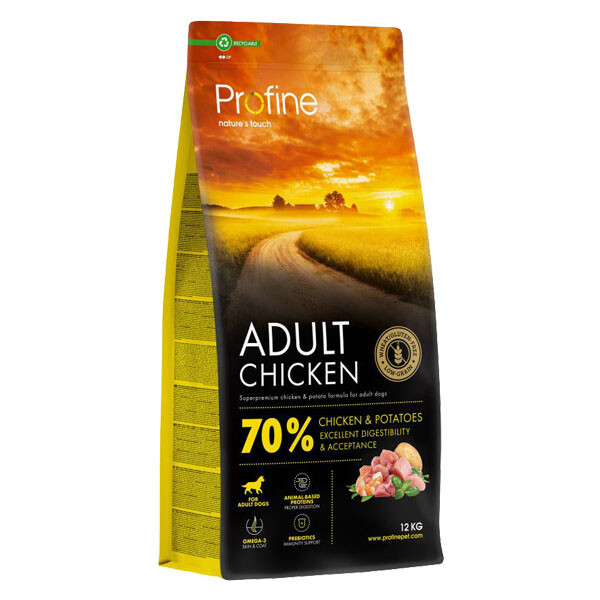 Profine Chicken Сухий корм для дорослих собак всіх собак (курка і картопля)