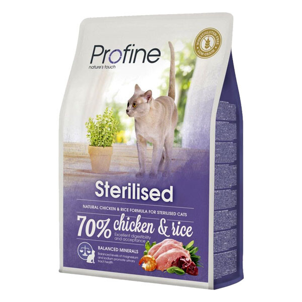 Profine Sterilised сухий корм для стерилізованих котів (курка та рис)