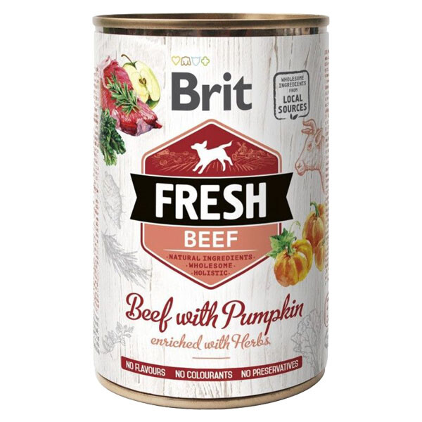 Brit Fresh Beef & Pumpkin Adult вологий корм для дорослих собак з яловичиною і гарбузом