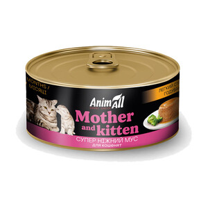 AnimAll Mother and Kitten вологий корм для кішок та кошенят 85 г