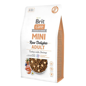 Brit Care Mini Raw Delights сухий корм для собак малих порід з індичкою та креветкою