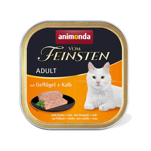 Animonda Vom Feinsten вологий корм для котів з птицею і телятиною