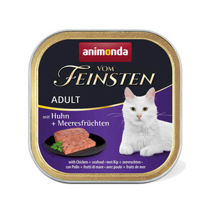 Animonda Vom Feinsten вологий корм для котів з куркою та морепродуктами