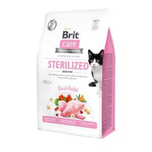 Сухий беззерновий корм Brit Care GF Sterilized Sensitive Fresh Rabbit (кролик)