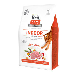 Сухий беззерновий корм Brit Care GF Indoor Anti-Stress Fresh Chicken (курка)