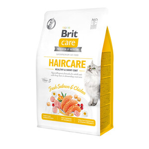 Сухий беззерновий корм Brit Care GF Haircare Fresh Salmon & Chicken (лосось і курка)