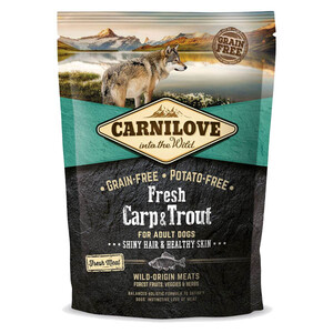 Сухий корм Carnilove для дорослих собак усіх порід (короп і форель)