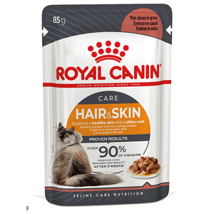 Вологий корм Royal Canin Hair & Skin Care in gravy для підтримки здоров'я шкіри та блиску шерсті