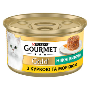 Вологий корм Gourmet GOLD Savoury Cake (курка та морква)