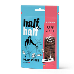 Half&Half ласощі для цуценят з яловичиною