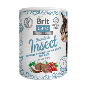 Brit Care Superfruits ласощі для котів з комахами 