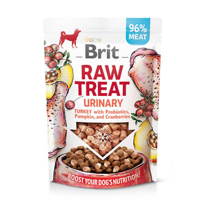 Brit Care Raw Treat Urinary ласощі для профілактики сечокам'яної хвороби у собак (індичка)