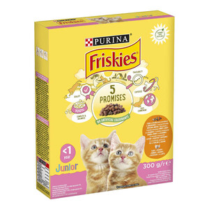 Сухий корм Friskies Junior (курка, індичка, молоко та овочі)