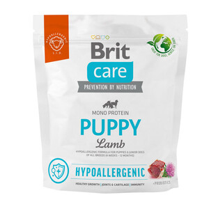 Сухий гіпоалергенний корм Brit Care Hypoallergenic Puppy для цуценят (ягня)
