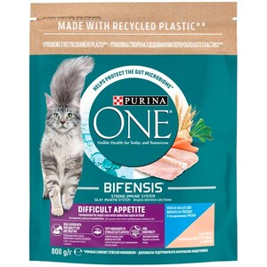 Сухий корм PURINA ONE DIFFICULT APPETITE (тріска та форель)