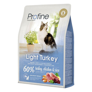 Profine Light сухий корм для котів з надмірною вагою (індичка та рис)