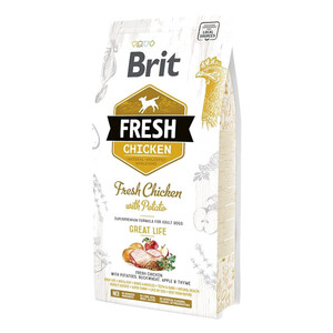 Brit Fresh Chicken & Potato Adult сухий корм для дорослих собак з куркою та картоплею